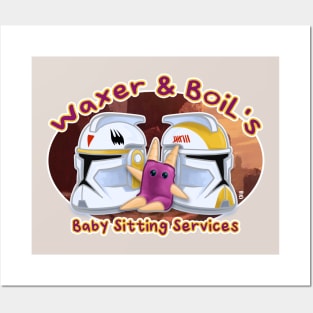 Waxer & Boil's Baby Sitting Services Posters and Art